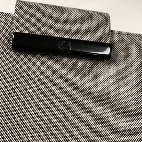 Charles Jourdan Gray Tweed Shoulder Clutch Bag - Picture 7 of 12